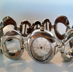 3/$60 NY & Co Stainless Steel Women's Watch Japan Quartz Movement 8" x 1.25" GUC
